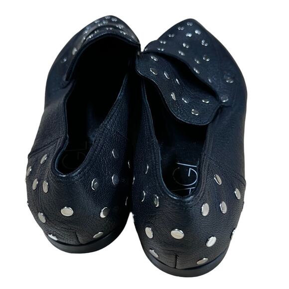 AGL NWOB Ines Studded Loafer Black Women's Size 42 (US 12) Pointed Toe Flats - Picture 4 of 9